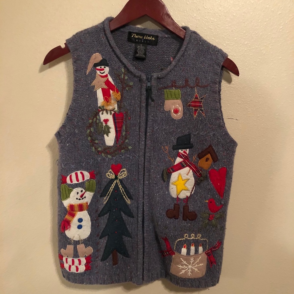 Vintage Christmas Sweater Vest